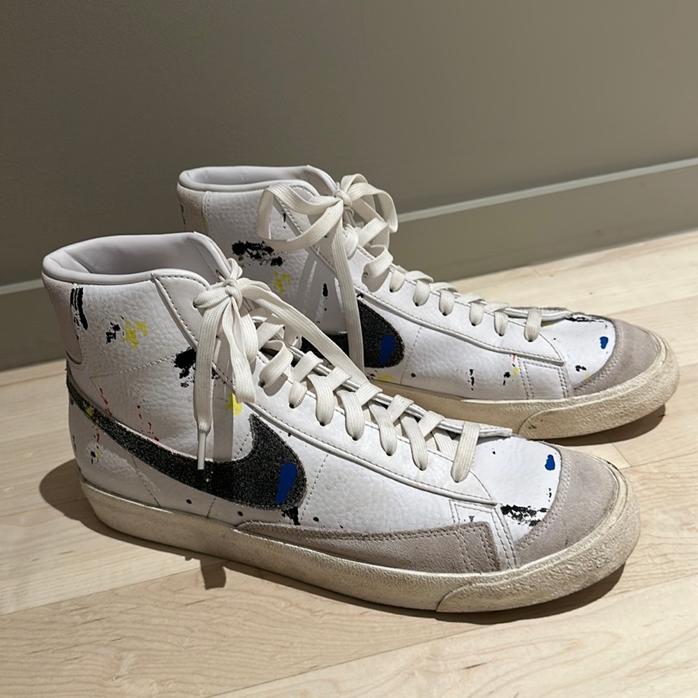 NIKE Men’s Splatter Paint Blazer High Tops Size 12